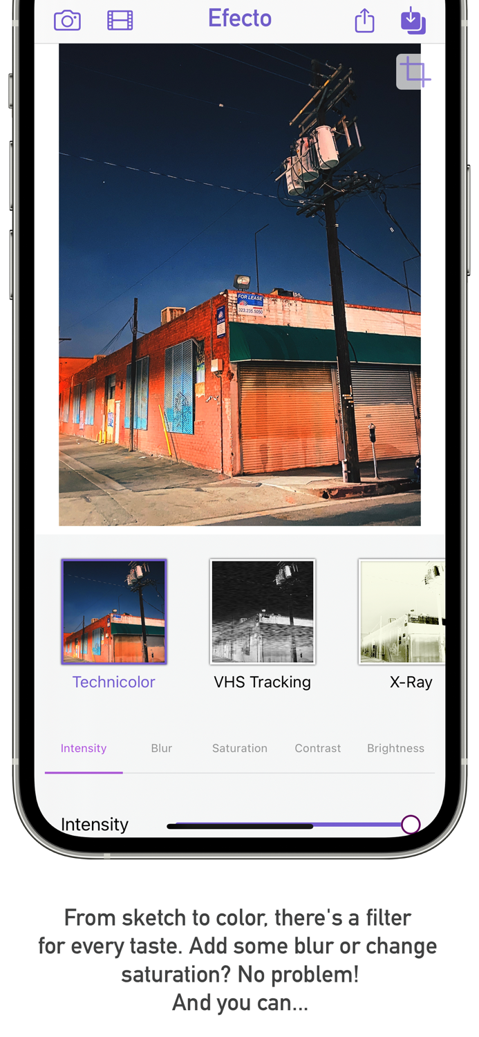 Efecto — hand-crafted filters