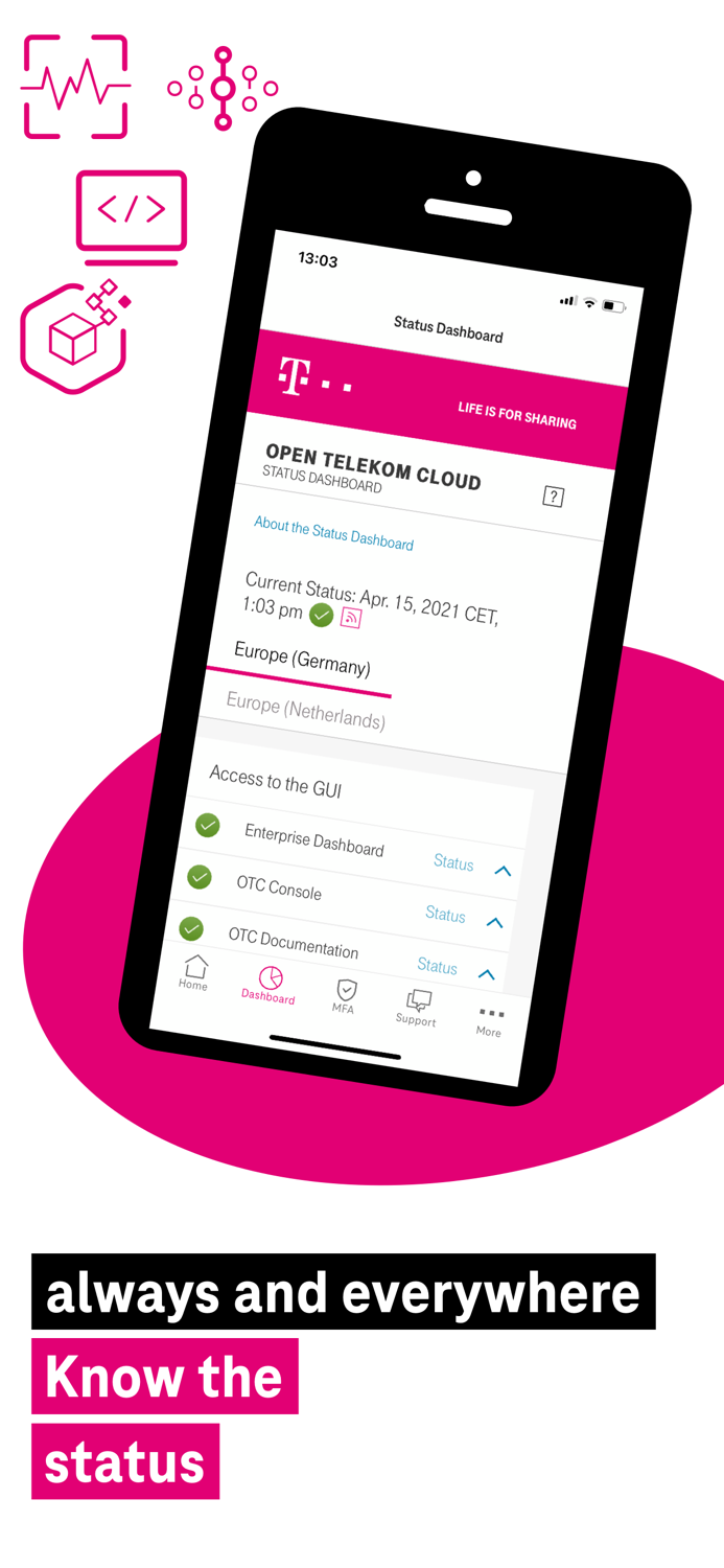 Open Telekom Cloud App