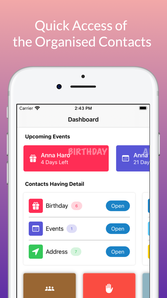 #3. Contact Manager + (iOS) Podle: Ujjvala Prajapati
