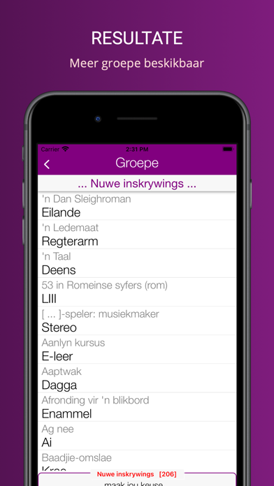 Blokkiesraaisel Woordeboek Screenshot