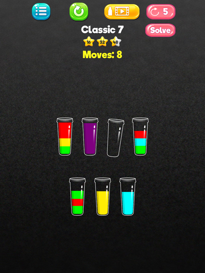 Liquid SortFruit Water Puzzle