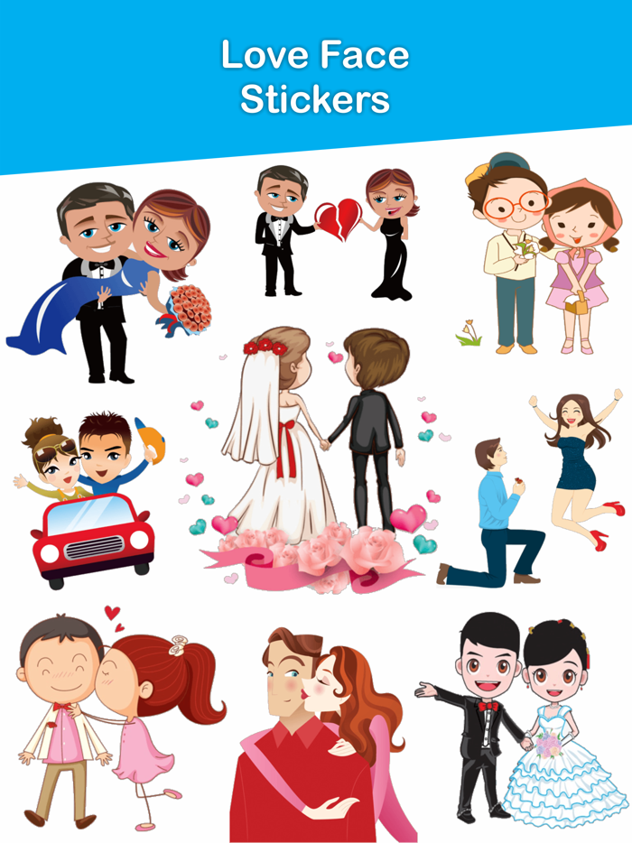 Love Face Stickers