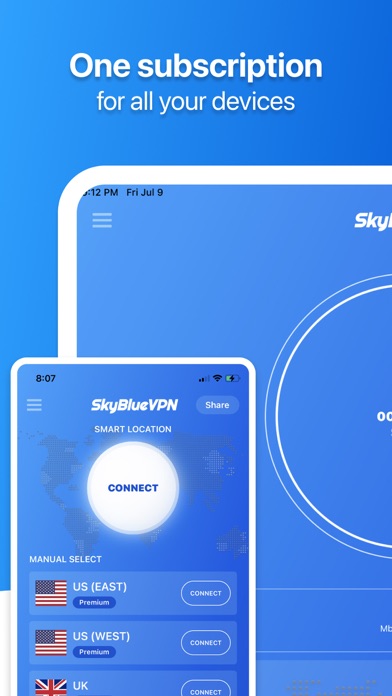 SkyBlueVPN: VPN Fast & Secure Screenshot