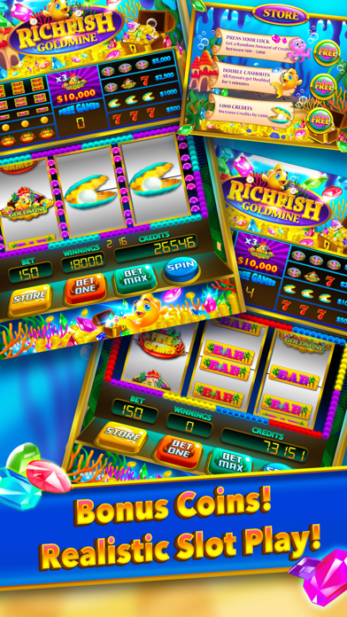 Rich Fish Gold Mine Win Slots Screenshot