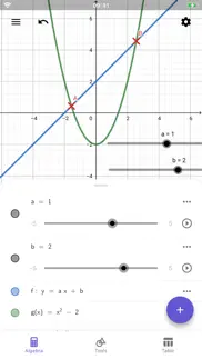 geogebra grafikrechner iphone bildschirmfoto 1