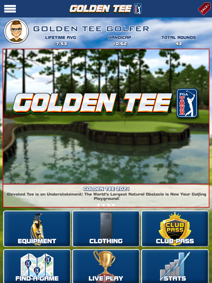 Golden Tee PGA TOUR Caddy