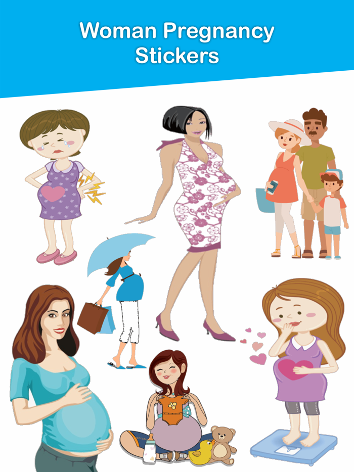 Women Pregnancy Stickers