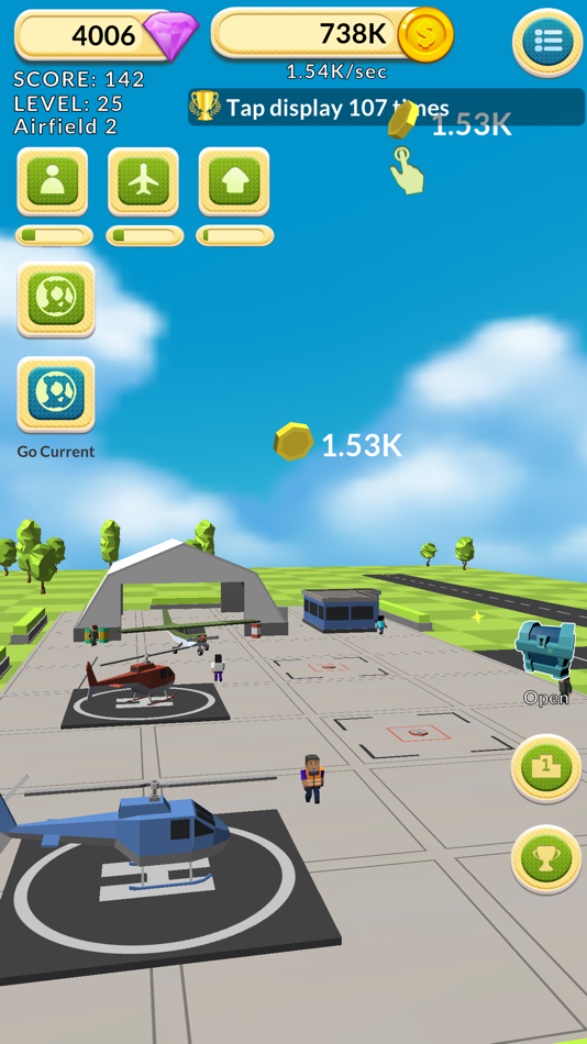 #2. Airfield Tycoon Clicker (iOS) Podle: Softcen
