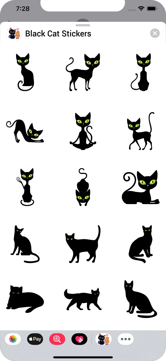 Black Cat Sticker