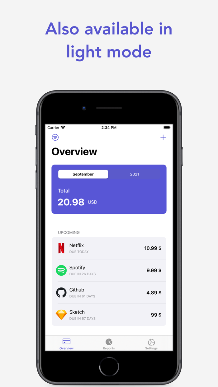 Recur Subscription manager