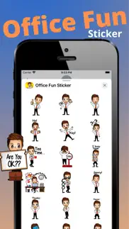 office fun sticker iphone screenshot 3