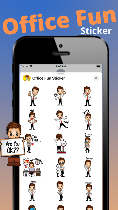 Office Fun Sticker Screenshot