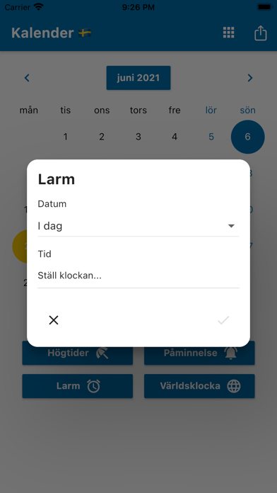 Svenska Kalendern 2024 Screenshot