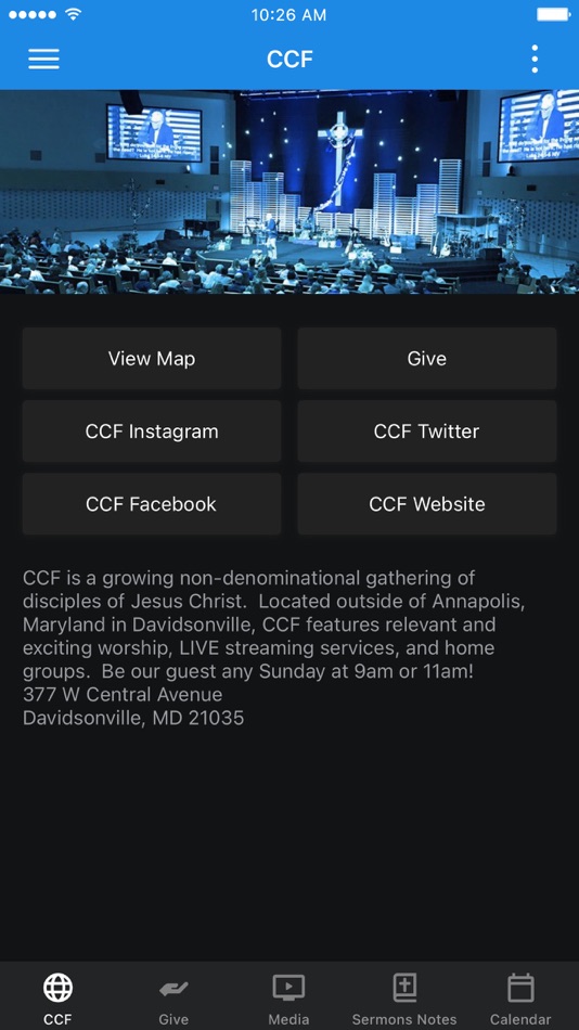 #1. CCF LIVE (iOS) 由: Chesapeake Christian Fellowship