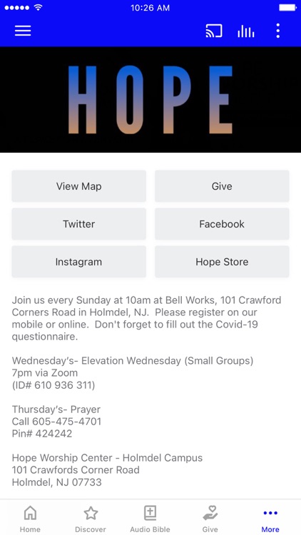 Hope Worship Center NJ