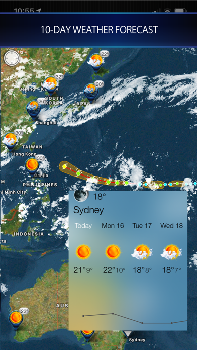 Typhoon  台風情報·嵐経路図·サイクロン衛星レーダーのおすすめ画像3