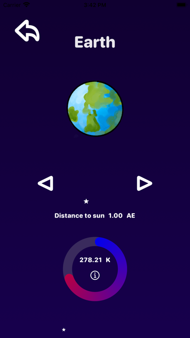 Planet-Temperatures Screenshot
