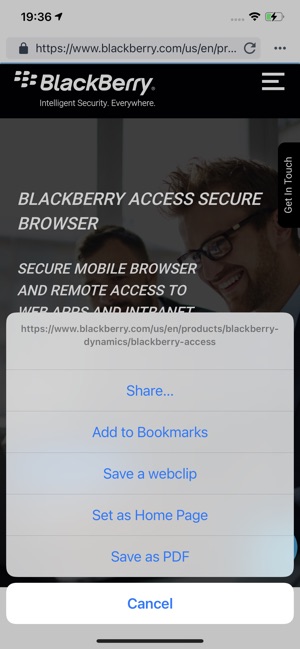 BlackBerry Access im App Store