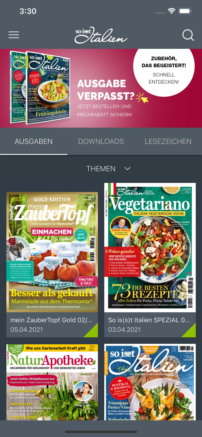 So isst Italien  Magazin