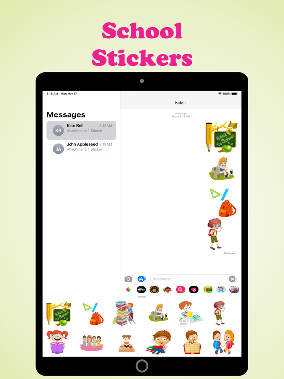 Screenshot #4 for School Stickers Pack