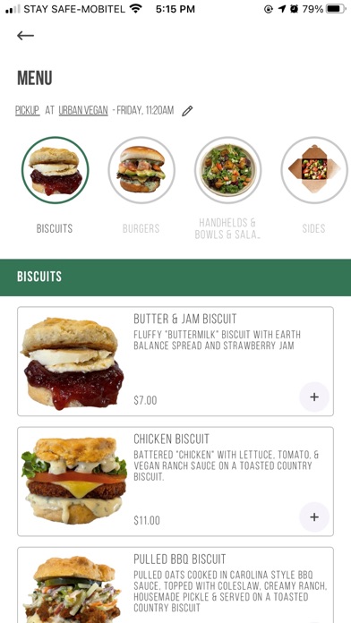 My Urban Vegan App Screenshot
