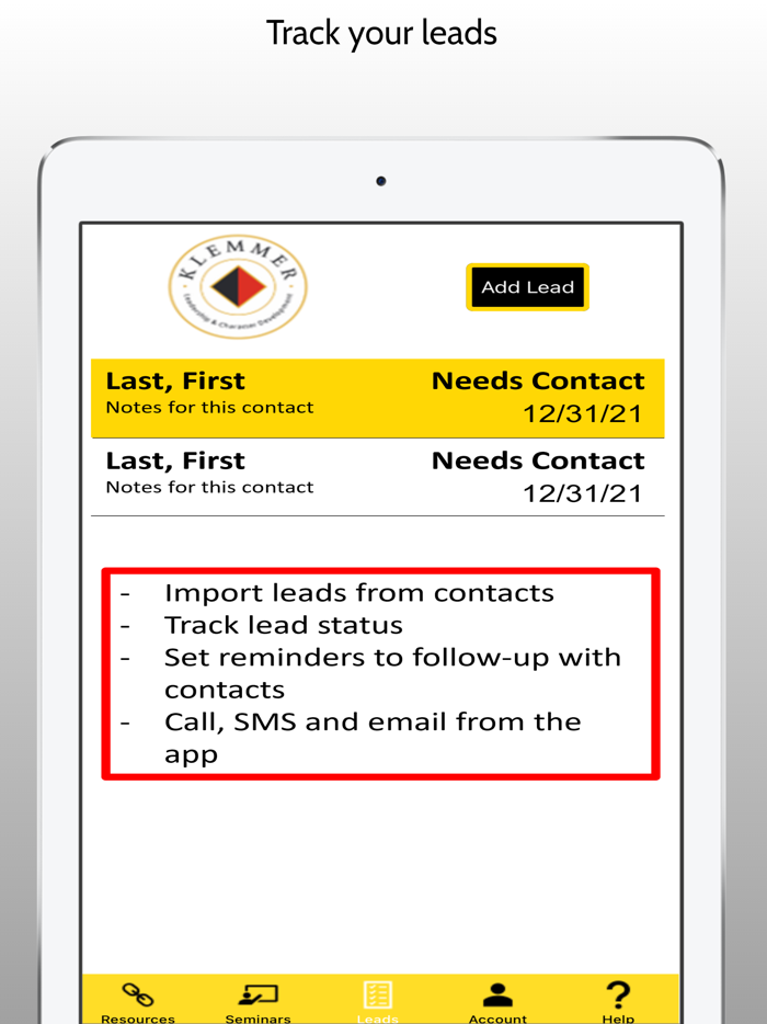 Klemmer Champions App
