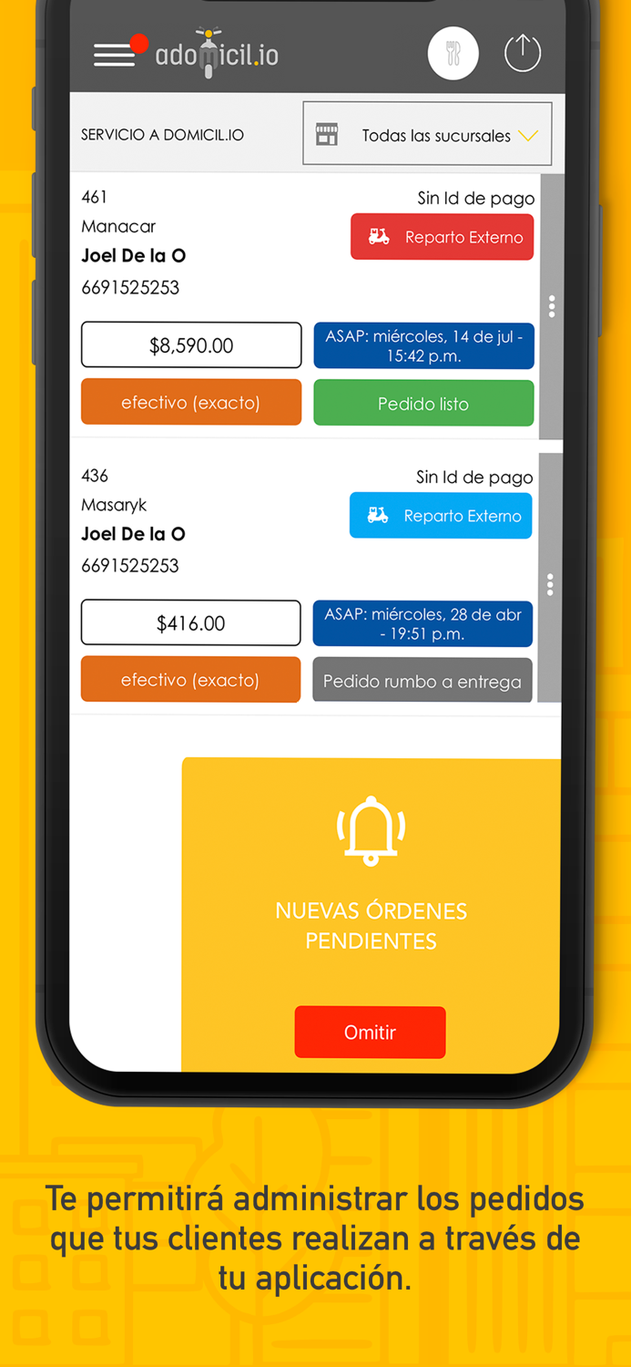 Logística aDomicil.io