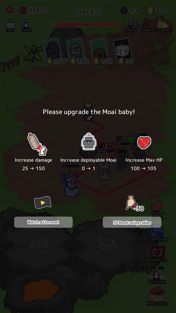 Random Moai Defense