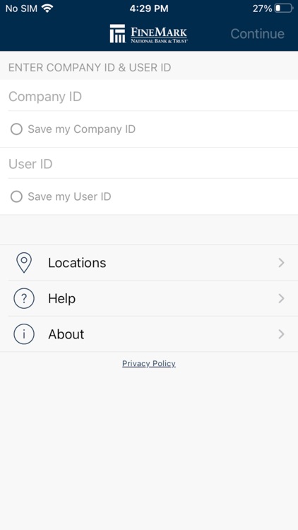 FineMark Business Mobile App