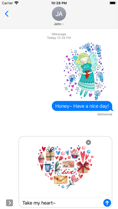 Happy Love Stickers - Animated Screenshot