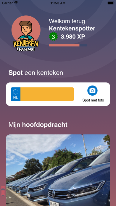 Kenteken challenge Screenshot