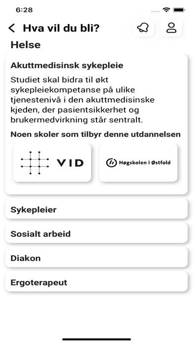 Elevkalender app Screenshot