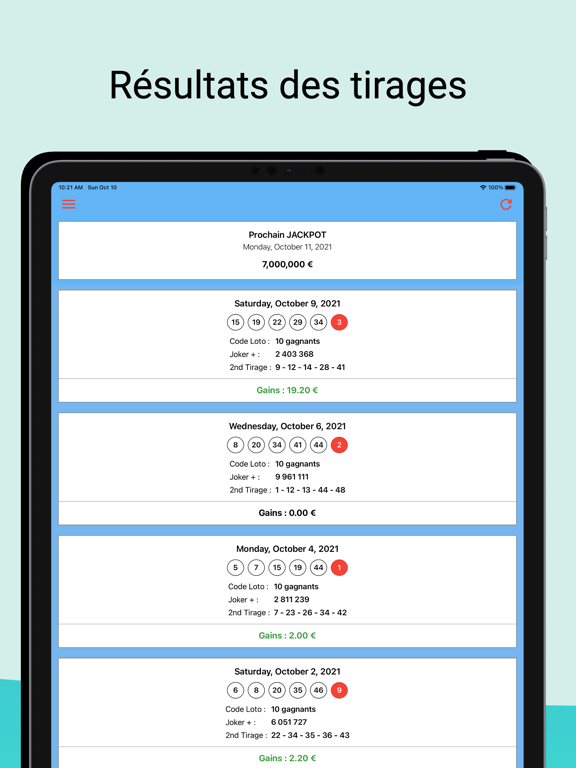 Screenshot #4 pour Résultat du Loto France