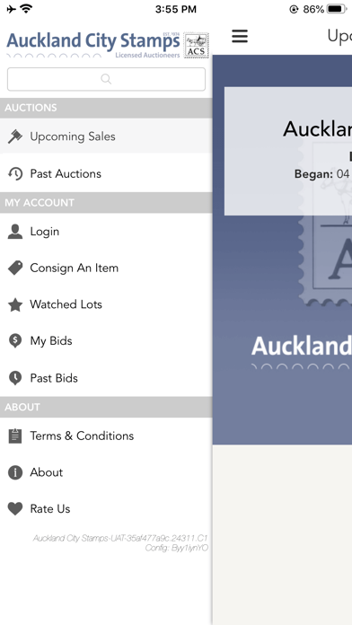 Auckland City Stamps Screenshot
