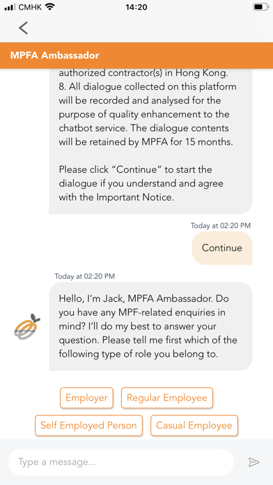 積金局個人帳戶電子查詢 (MPFA ePA) Screenshot