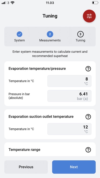 TXV Superheat Tuner Screenshot