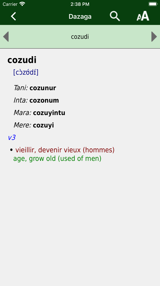 #5. Dazaga dictionary (iOS) 由: Mosko Hanadii-ĩ