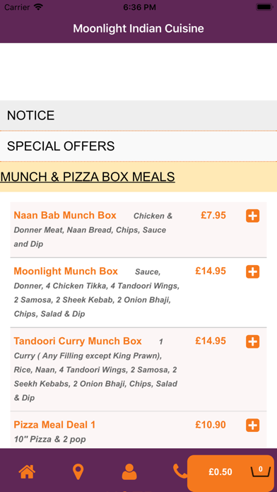 Moonlight Indian Cuisine Screenshot