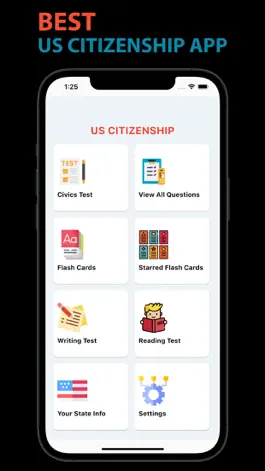 Game screenshot US Citizenship Test with Audio mod apk