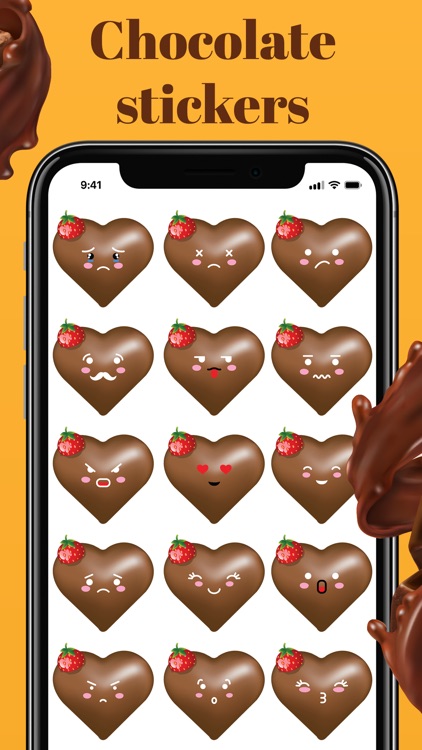Animated Chocolate Stickers