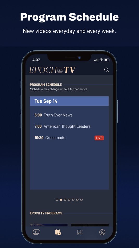 #4. Epoch TV (iOS) By: Epoch Usa Inc
