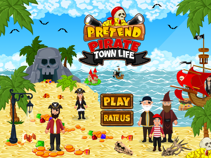 Pretend Pirate Town Life