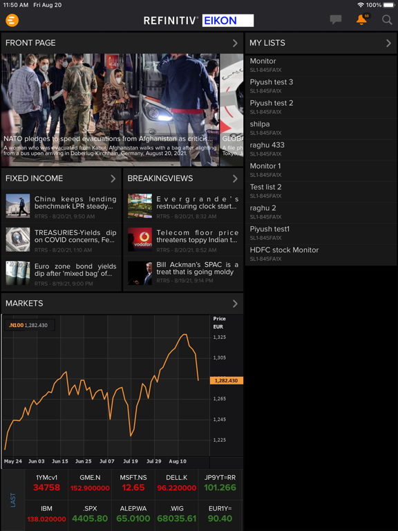 Screenshot #5 pour Refinitiv Eikon