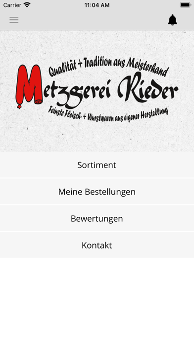 Metzgerei Rieder Screenshot