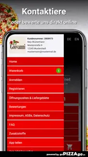 How to cancel & delete pizzeria giovanni berlin 3