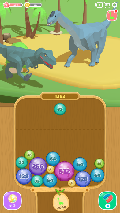 Dino 2048 Screenshot