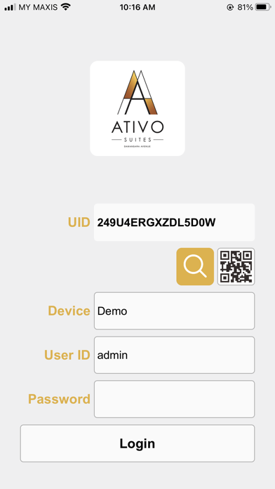 Ativo SmartHome Screenshot