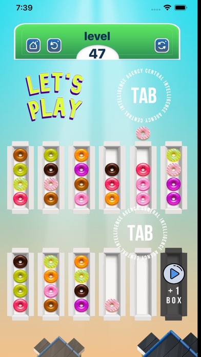 Donut Puzzle Sorting Game Screenshot