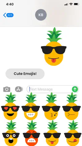 Game screenshot Animated Pineapple Emojis mod apk