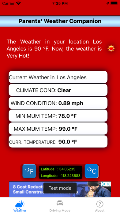 Parental Weather Companion Screenshot